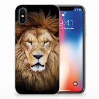 Apple iPhone X | Xs TPU Hoesje Leeuw - thumbnail