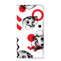 Mobiel BookCase Samsung Galaxy S20 FE Skull Red - thumbnail