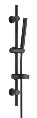 SaniGoods Lento doucheset mat zwart glijstang 150cm