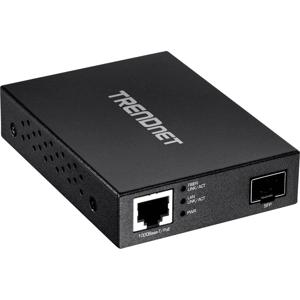 Trendnet TFC-PGSFP netwerk media converter 2000 Mbit/s Zwart