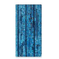 Samsung Galaxy S23 Ultra Book Wallet Case Wood Blue - thumbnail