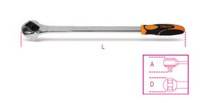 Beta 3/4” omschakelbare ratel, 72 tands 928/55 - 009280862