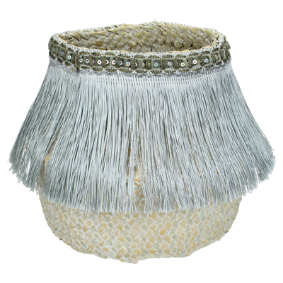 Wants&Needs Accessoires Mand Zeegras Zilver 25 X 25 X 20 Wants&Needs Accessoires Mand Zeegras Zilver 25 X 25 X 20