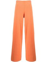 Pringle of Scotland pantalon en maille à taille haute - Orange