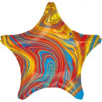 Amscan folieballon Colorful Star 45 cm metallic