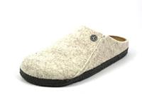 Birkenstock Zermatt standaard vilten pantoffels voor dames met open hak, Beige, 39 EU