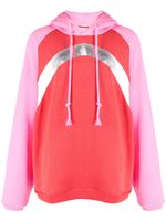 ERL hoodie en coton à design colour block - Rose