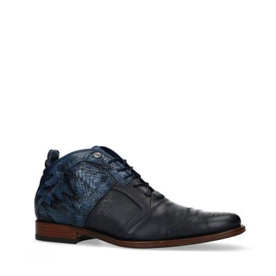 Rehab leren veterschoenen donkerblauw