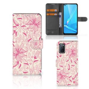 OPPO A72 | OPPO A52 Hoesje Pink Flowers