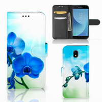 Samsung Galaxy J5 2017 Hoesje Orchidee Blauw - Cadeau voor je Moeder - thumbnail