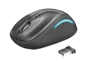 Trust Yvi FX Wireless Mouse muis 22333, 800 - 1600 dpi, Meerkleurige leds