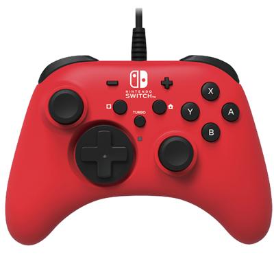 Hori HORIPAD Gamepad Nintendo Switch USB Rood Hori HORIPAD Gamepad Nintendo Switch USB Rood