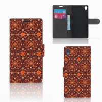 Sony Xperia Z3 Telefoon Hoesje Batik Brown