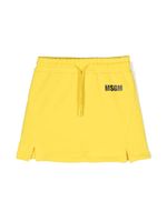 MSGM Kids jupe à logo imprimé - Jaune