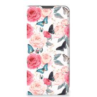 Motorola Moto G22 Smart Cover Butterfly Roses