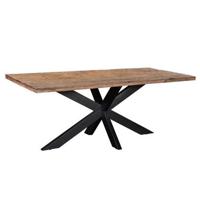 Livingfurn - Eetkamertafel - Rond - Riverwood - 220 cm - Bruin - thumbnail