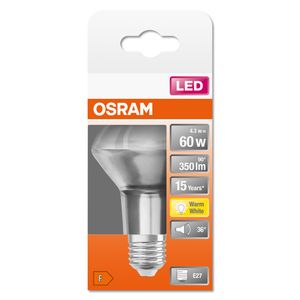 OSRAM 4058075125988 LED-lamp Energielabel F (A - G) E27 Reflector 4.8 W = 60 W Warmwit (Ø x l) 63 mm x 98 mm 1 stuk(s)