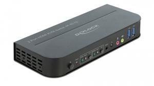 DeLOCK HDMI KVM Switch kvm-switch 4K 60 Hz, USB 3.0, Audio