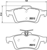 Remmenset, remschijf BREMBO, Remschijftype: Massief, Inbouwplaats: Achteras: , u.a. für Ford - thumbnail