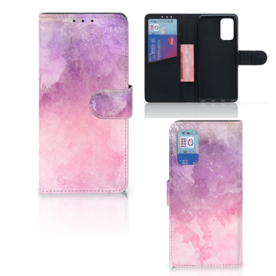 Hoesje Samsung Galaxy A32 4G Pink Purple Paint Hoesje Samsung Galaxy A32 4G Pink Purple Paint