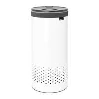 Brabantia 304866 vuilnisbak 35 l Rond Staal Wit - thumbnail