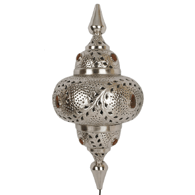 Oosterse Wandlamp Marrakech 73 cm 1 Lichts Met Goudkleurige Stenen