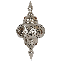 Oosterse Wandlamp Marrakech 73 cm 1 Lichts Met Goudkleurige Stenen