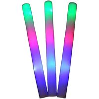 Led foam stick/lichtstaaf 4x stuks multi colour 45 cm - thumbnail