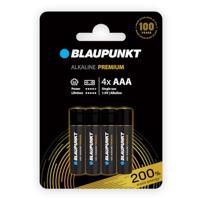 BLAUPUNKT AAA PREMIUM alkalinebatterijen, verpakking van 4, voor gamecontrollers en speelgoed, LR03BPR/4CP
