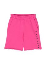 MM6 Maison Margiela Kids short de sport à logo imprimé - Rose - thumbnail