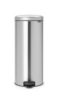 Brabantia pedaalemmer newlcon 30 liter matt steel fingerprint proof FPP - thumbnail