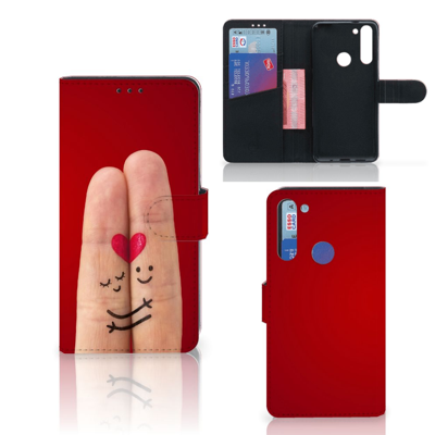 Motorola Moto G8 Wallet Case met Pasjes Liefde - Origineel Romantisch Cadeau