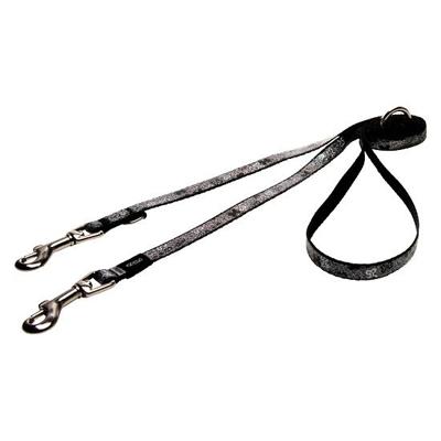 Hondenriem Multi Purpose Trendy Black Bones Hondenriem Multi Purpose Trendy Black Bones