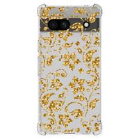 Google Pixel 7A Case Gouden Bloemen - thumbnail