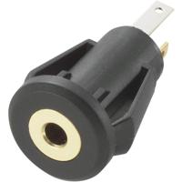 TRU COMPONENTS 716853 Jackplug 2.5 mm Bus, inbouw verticaal Aantal polen: 3 Stereo Zwart 1 stuk(s) - thumbnail