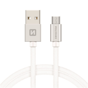 Swissten Micro-USB naar USB kabel - 2M - Zilver