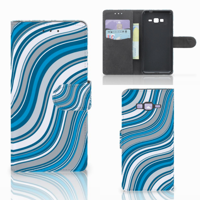 Samsung Galaxy Grand Prime | Grand Prime VE G531F Telefoon Hoesje Waves Blue