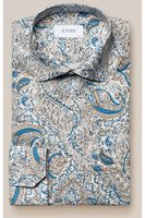 ETON Slim Fit Overhemd blauw, Paisley