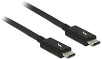 Delock 84845 kabel Thunderbolt 3 USB-C naar stekker USB-C 1 m zwart