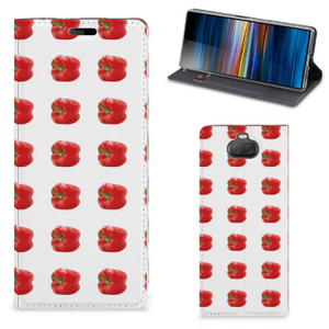 Sony Xperia 10 Flip Style Cover Paprika Red