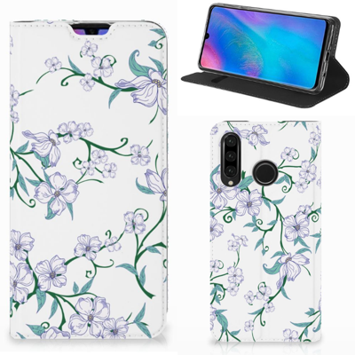 Huawei P30 Lite New Edition Uniek Smart Cover Blossom White Huawei P30 Lite New Edition Uniek Smart Cover Blossom White