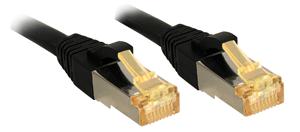 LINDY 47312 RJ45 Netwerkkabel, patchkabel CAT 6a (losse kabel CAT 7) S/FTP 7.50 m Zwart Snagless 1 stuk(s)