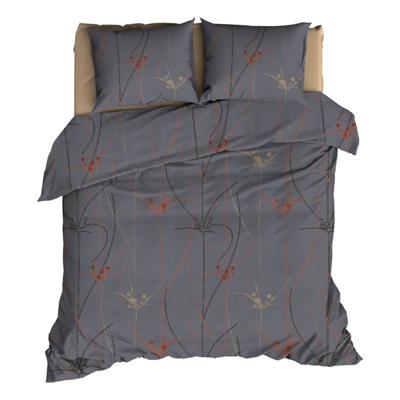 Satin D'or Satin D'or Elsa Dekbedovertrek - Lits-jumeaux (240x200/220 Cm + 2 Slopen) - Katoen Satijn - Antraciet