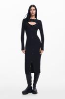 Maitrepierre cut-out jurk - BLACK - L - thumbnail