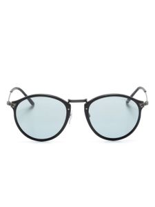 Giorgio Armani lunettes de soleil à monture à effet écaille de tortue - Noir