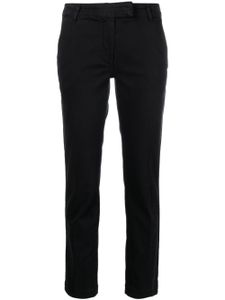 Patrizia Pepe pantalon de tailleur slim en coton - Noir