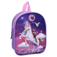 Rugzak Unicorn Academy Sofia en Wildstar – rugzak voor kinderen | school | kleuterschool – kleur violet – grootte 29 x 22 x 9 cm – 295-00911