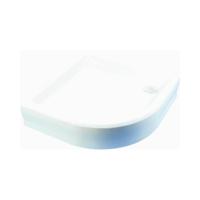 Huppe Purano Ommanteling Kwartrond 80x90cm. Li./re.toepasbaar Wit