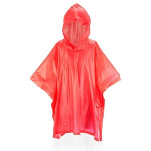 Kinder regen poncho rood