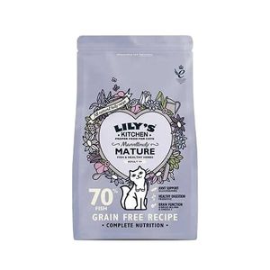 Lily's Kitchen Fish & Turkey Senior Dry Food droogvoer voor kat 800 g Volwassen Zalm, Forel, Witte vis